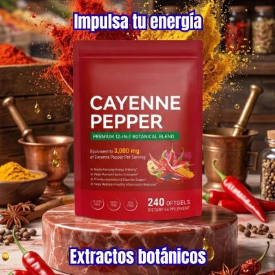 Vitality Blend: Cápsulas de Cayena 12-en-1