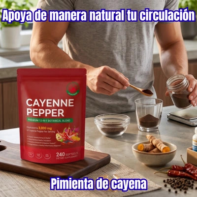 Vitality Blend: Cápsulas de Cayena 12-en-1