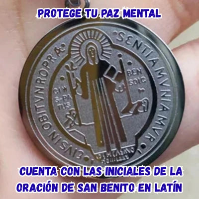 Set Cadena y Medalla Protectora San Benito.