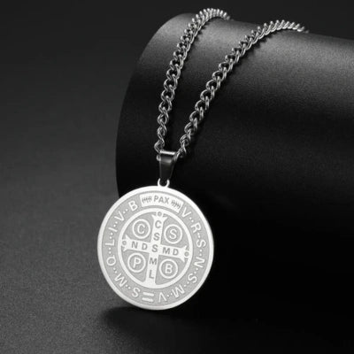 Set Cadena y Medalla Protectora San Benito.