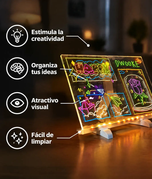 Tablero Mágico LED Creativo 30×20